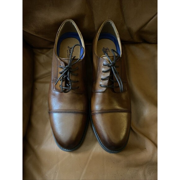 New No Box Tag Mens Florsheim Midtown Cap Toe Oxford Shoes Brown Leather 10.5D main image 9